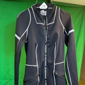 Black FP Movement Ski Suit with White Accents